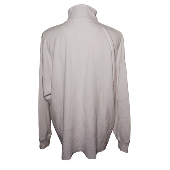 Aerie White Half-Zip Sweatshirt - Picture 6 of 13